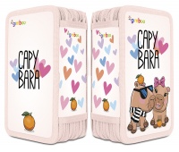 Pi&oacute;rnik szkolny GIMBOO, z wyposażeniem, 3 komory, Kapibara 2025, r&oacute;żowy