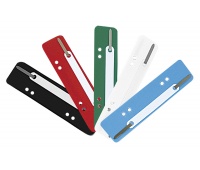 Wąsy skoroszytowe DONAU, PP, z metalową blaszką, 25szt., mix kolor&oacute;w