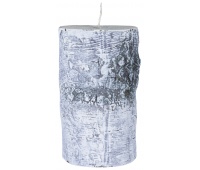 Świeca słupek DONAU HOME Brzoza, 70x120mm, biały