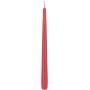 Slim candle DONAU HOME Standard Color, 22x230mm, set of 40, red