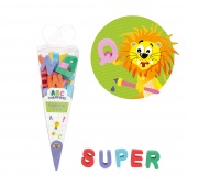 Eraser letters TRENDHAUS ABC-5, 26 pcs, color mix