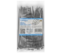 Opaski zaciskowe/trytytki DONAU TECH, 150x2,5mm, 100szt., temp. -40/80, czarne