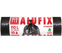 Worki na śmieci ALUFIX, LDPE, 110l, 10 szt., czarne