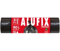 Worki na śmieci ALUFIX Profi, LDPE, 180l, 10 szt., czarne