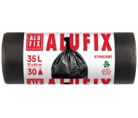 Worki na śmieci ALUFIX, HDPE, 35l, 30 szt., czarne