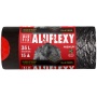 Garbage bags ALUFIX Aluflexy, with string, LDPE, 35l, 15 pcs., steel