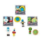 Eraser set TRENDHAUS Space Adventure, 2 pcs, color mix