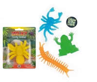 Glow-in-the-dark sticky animal TRENDHAUS ZOO, color mix