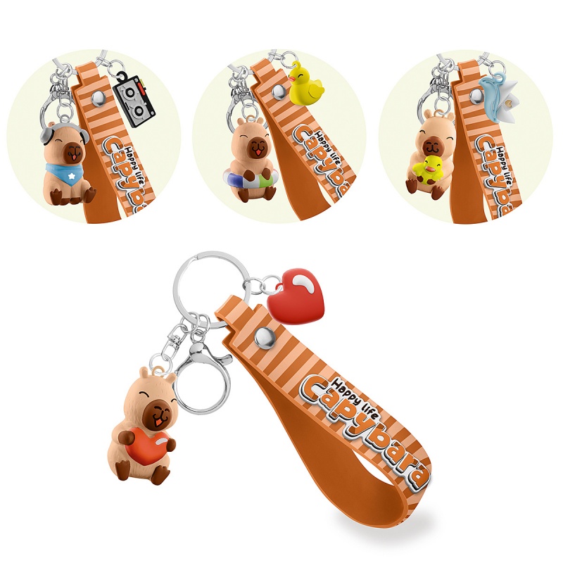Capybara key ring TRENDHAUS CP HL-5, color mix - PBS Connect Polska ...
