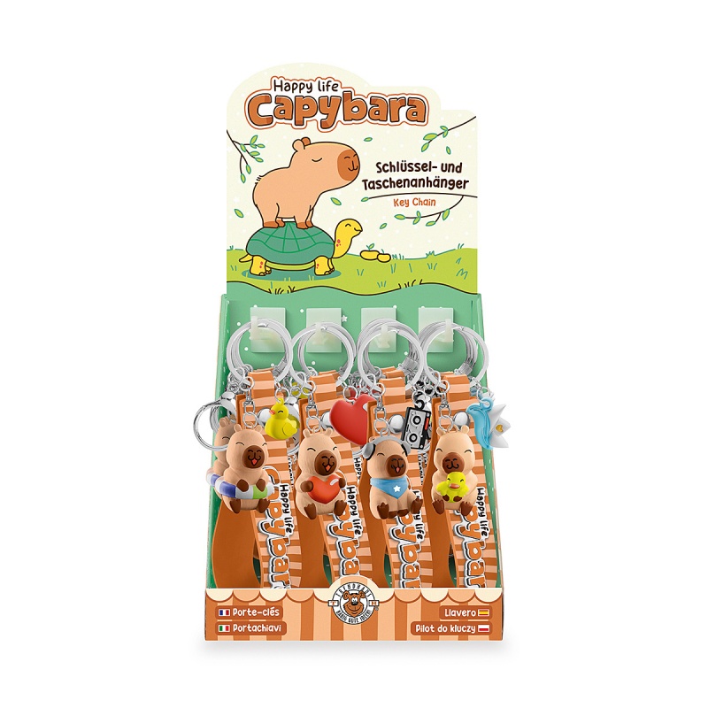 Capybara key ring TRENDHAUS CP HL-5, color mix - PBS Connect Polska ...