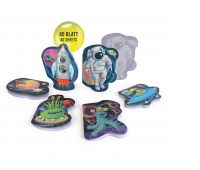 Mini bloczek TRENDHAUS Space Adventure, 40 arkuszy, mix kolor&oacute;w