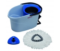 Zestaw VILEDA PROFESSIONAL UltraSpin Mini, wiadro z wyciskarką i podstawą mopa, niebieski