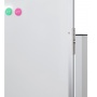Mobile dry wipe magnetic board OFFICE PRODUCTS, double-sided, lacquered, aluminium frame, 110x75cm, white