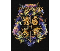Malowanie po numerach IDEYKA, 30x40cm, metallic, Harry Potter - Herb Hogwartu, 1 szt.