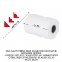 Thermal rolls OFFICE PRODUCTS, 57mm x 20m, 48 g/m&sup2; +/- 6, 10 pcs, white