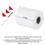Thermal rolls OFFICE PRODUCTS, 57mm x 40m, 48 g/m&sup2; +/- 6, 10 pcs, white
