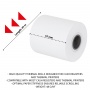 Rolki termiczne OFFICE PRODUCTS, 57mm x 45m, gr. 48 +/- 6, 10 szt., białe, Papiery specjalne, Papier i etykiety