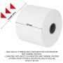 Thermal rolls OFFICE PRODUCTS, 57mm x 80m, 48 g/m&sup2; +/- 6, 6 pcs, white
