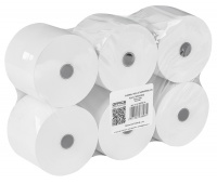 Thermal rolls OFFICE PRODUCTS, 57mm x 80m, 48 g/m² +/- 6, 6 pcs, white