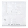 Plastic bag SARANTIS, average, HDPE 30/8/55 cm, 11 mikrons., 200 pcs, white