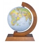 Political-physical globe DONAU, illuminated, wooden frame, dia. 250mm, in a box, with AR application, German language version, Globes, School supplies