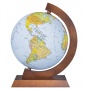 Political-physical globe DONAU, illuminated, wooden frame, dia. 320mm, in a box, with AR application, German language version