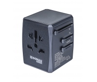 Adapter podr&oacute;żny DONAU TRAVEL 904, szybkie ładowanie, czarny
