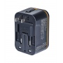 Travel adapter DONAU TRAVEL 205, black