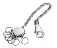 Brelok TROIKA Patent Chain, z łańcuszkiem, na 6 kluczy, matowy