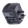 Travel adapter TROIKA World Travel, black