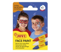 Kredki do malowania twarzy JOVI Adventure, 3x5,6g, 3 szt., mix kolor&oacute;w