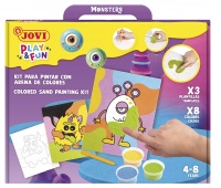 Sand painting set JOVI Play&Fun, monsters