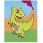 Sand painting set JOVI Play&Fun, dinosaurs