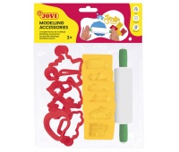 Modelling accessories JOVI, with roller, 12 pcs., mix of colours