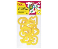 Akcesoria do modelowania JOVI Cyferki, 12 szt., ż&oacute;łte
