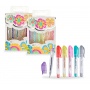 Mini gel pens TRENDHAUS GF-6, 6 pcs, case, color mix
