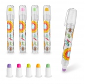 Eraser pencil with refill erasers TRENDHAUS GF-6, color mix
