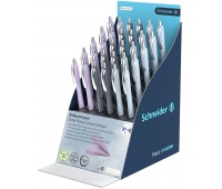 Display of SCHNEIDER Slider Rave Colour Edition pens, XB, 30 pcs., mix of colours
