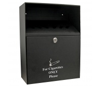 Popielniczka ścienna Q-CONNECT, 7l, czarna