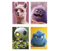 Zeszyt szkolny GIMBOO, A5, w kratkę, 16 kart., 70gsm, mix wzor&oacute;w