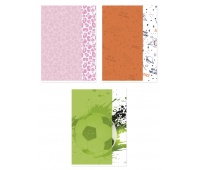 Zeszyt szkolny GIMBOO, A4, w kratkę, 60 kart., 70gsm, mix wzorów