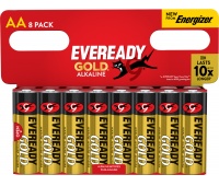 Battery EVEREADY GOLD from ENERGIZER, AA, LR6, 1,5V, DHP8 EU, 8 pcs