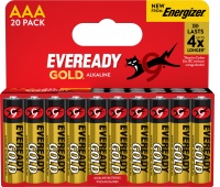 Battery EVEREADY GOLD from ENERGIZER, AAA, LR03, 1,5V, DHP20 EU, 20 pcs