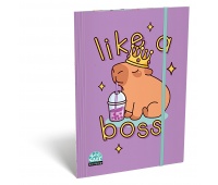 Teczka z gumką ICO Lizzy Lollipop Capybara, A4, mix kolor&oacute;w