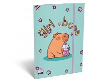 Teczka z gumką ICO Lizzy Lollipop Capybara, A5, mix kolor&oacute;w