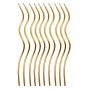 Spiral candles PARTY GO, 14cm, 10 pcs., gold