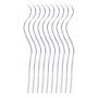 Spiral candles PARTY GO, 14cm, 10 pcs., silver