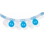 Balloon garland PARTY GO, 3m, blue-white