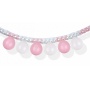 Balloon garland PARTY GO, 3m, pink-white