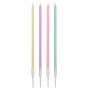 Birthday candles PARTY GO, 19cm, 8 pcs., mix of colours